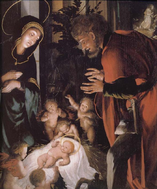 Hans Holbein The birth of Christ France oil painting art
